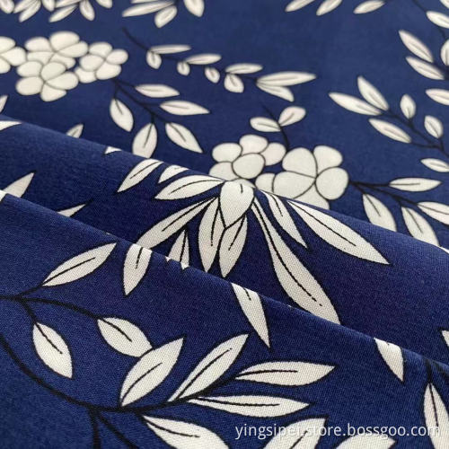 Spunne Woven Rayon Challis Fabric Floral Viscose Material